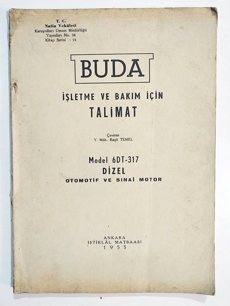 Buda İşletme Ve Bakım İçin Talimat - Raşit TEMEL / Kitap