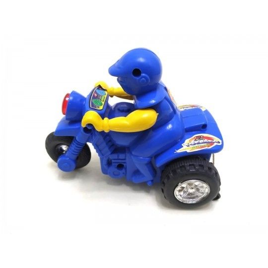 Hareketli mavi motorsiklet / Oyuncak motorsiklet