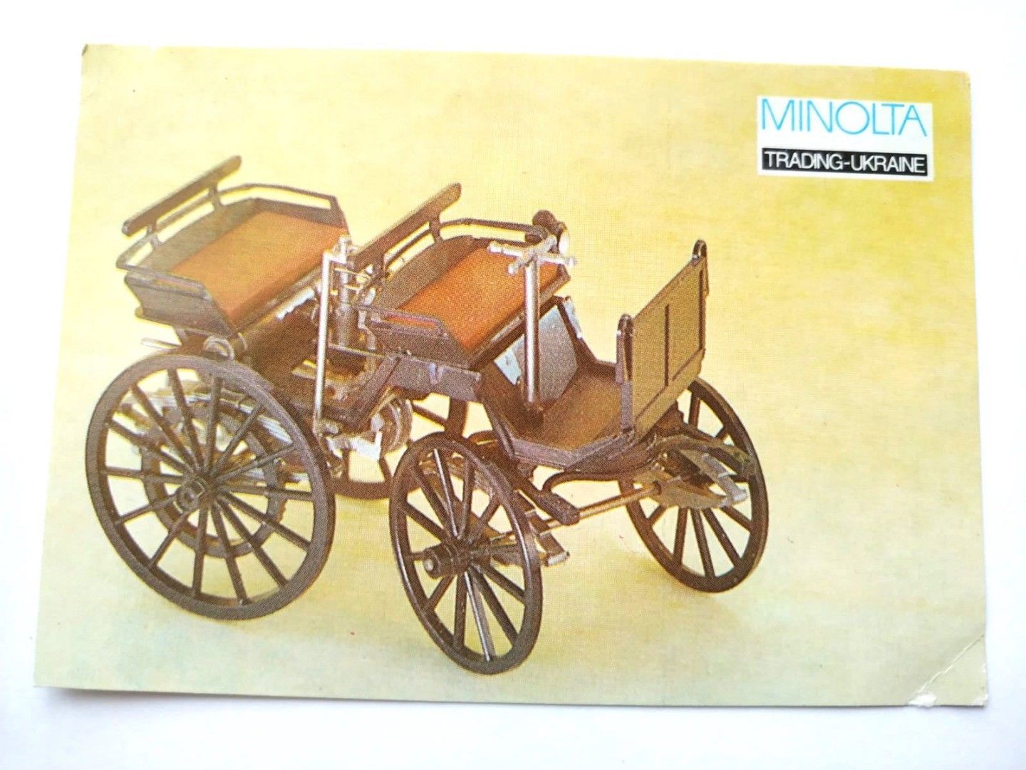 5. Klasik Otomobil  Daimler 1992 MINOLTA - Sovyet dönemi cep takvimi