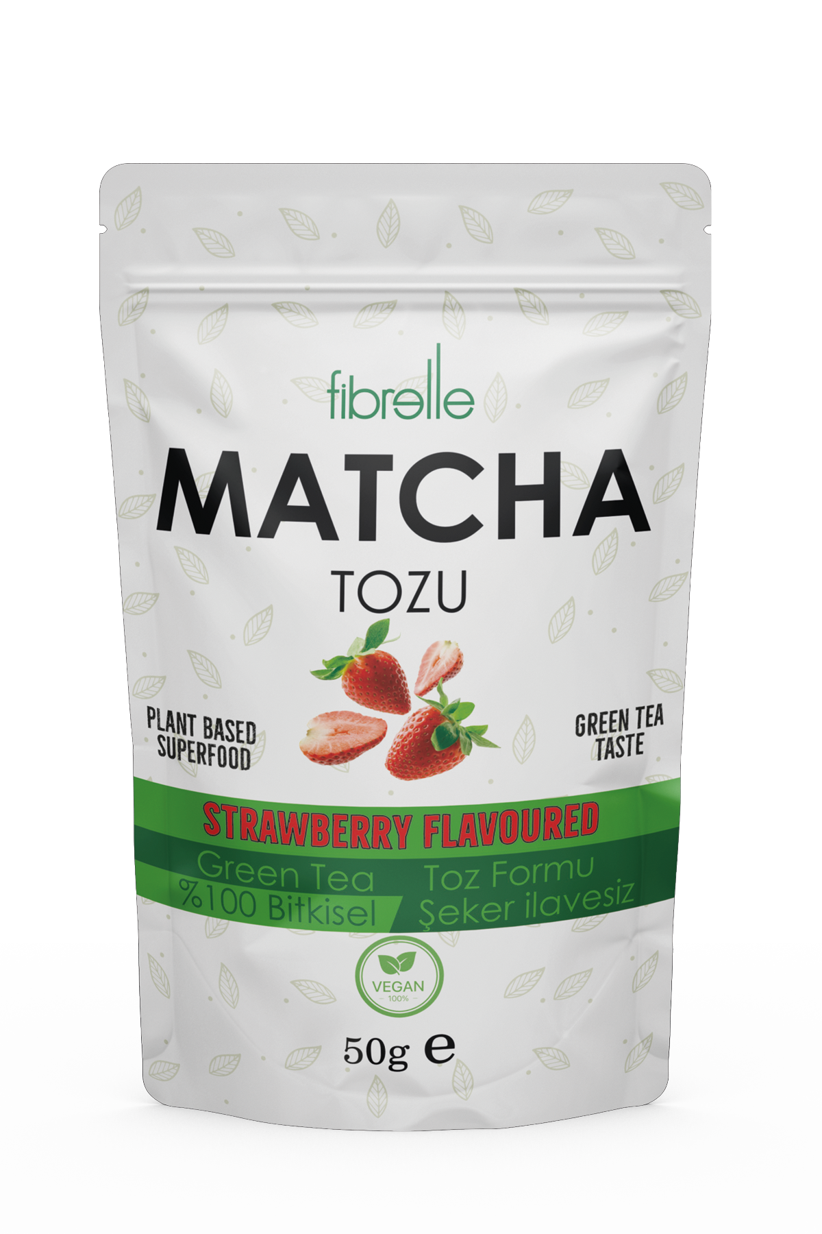 Fibrelle Matcha Çilek Aromalı 50g