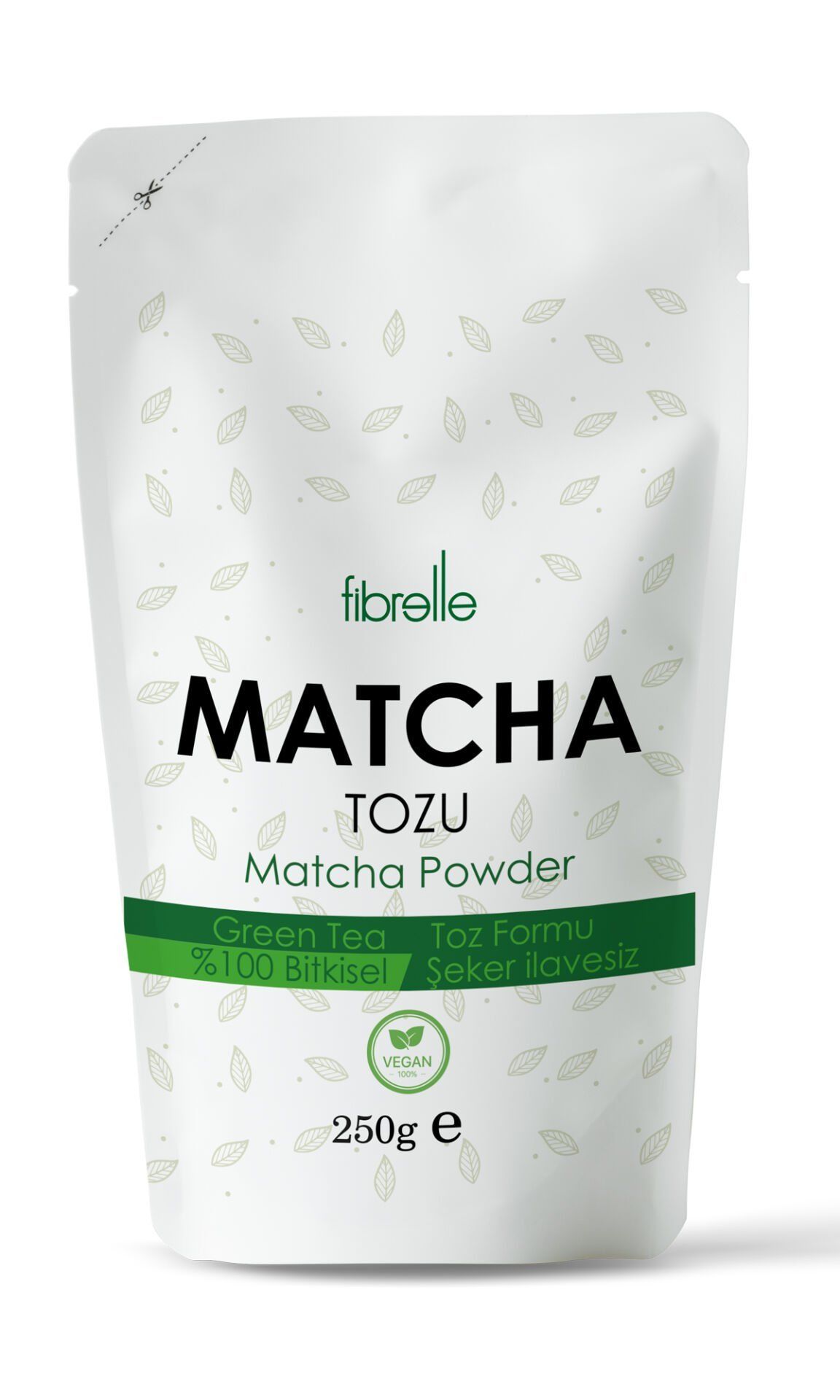 Fibrelle Matcha Saf - 250 g ( Doypak ) Aromasız