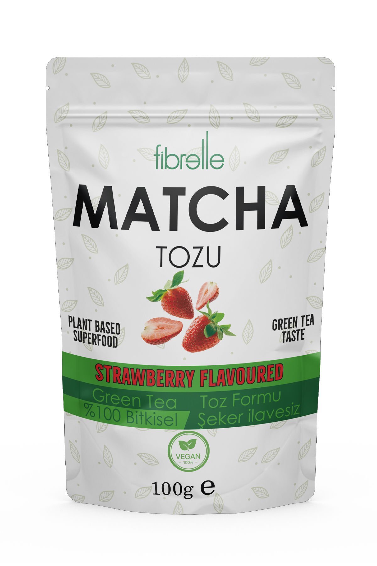 Fibrelle Matcha Çilek Aromalı 100g