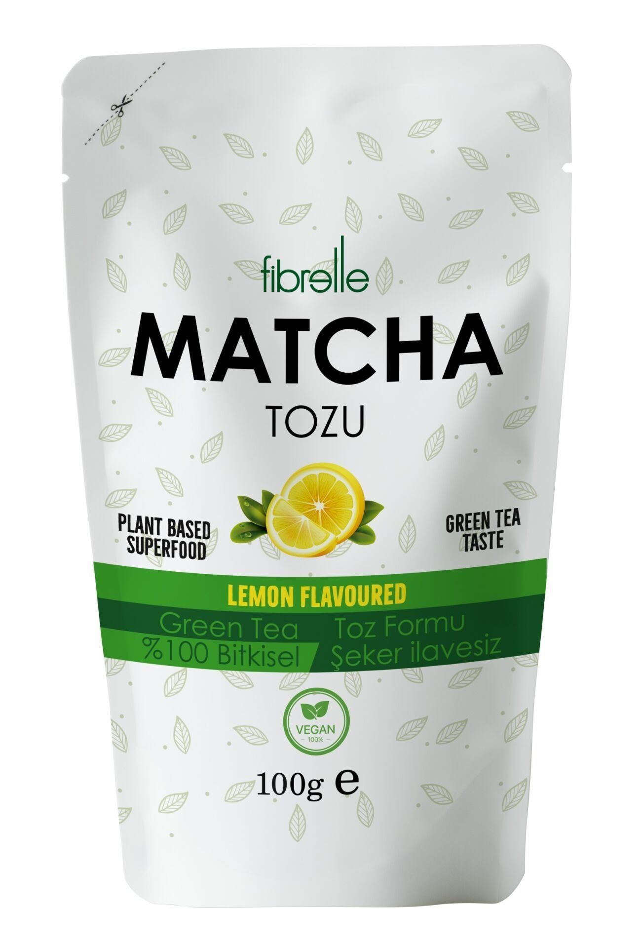 Fibrelle Matcha Limon Aromalı 100g