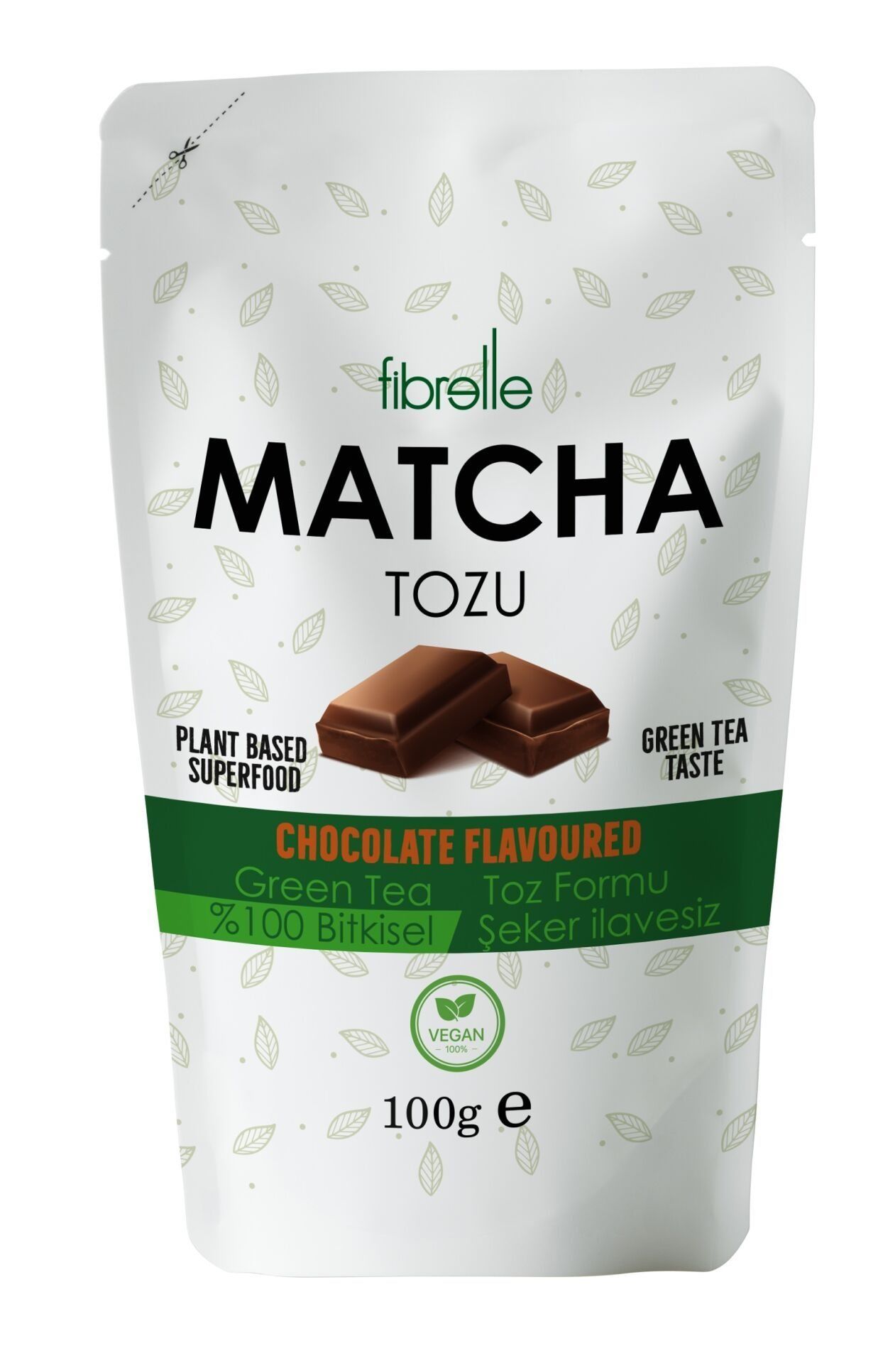 Fibrelle Matcha Çikolata Aromalı 100g