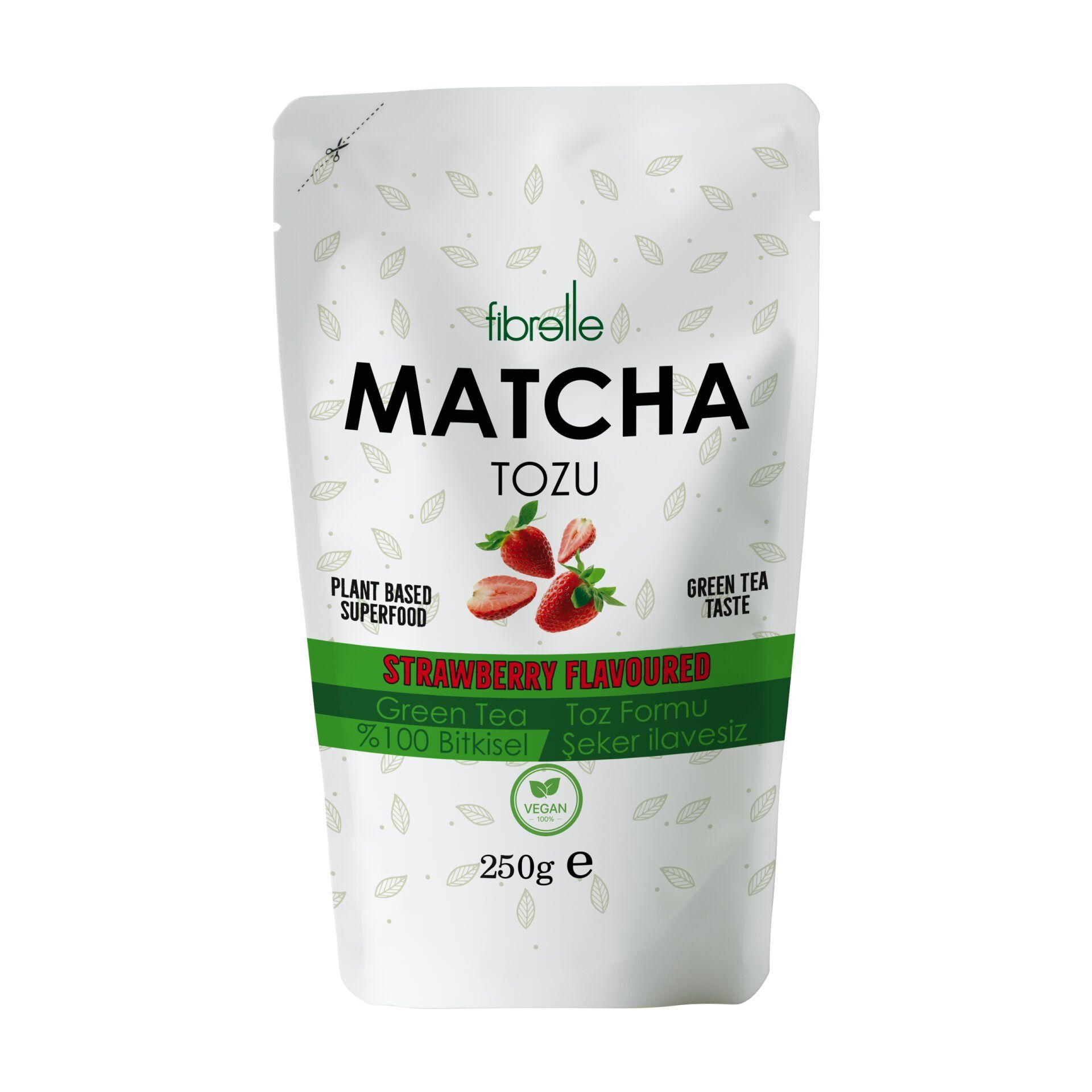 Fibrelle Matcha Çilek Aromalı 250g