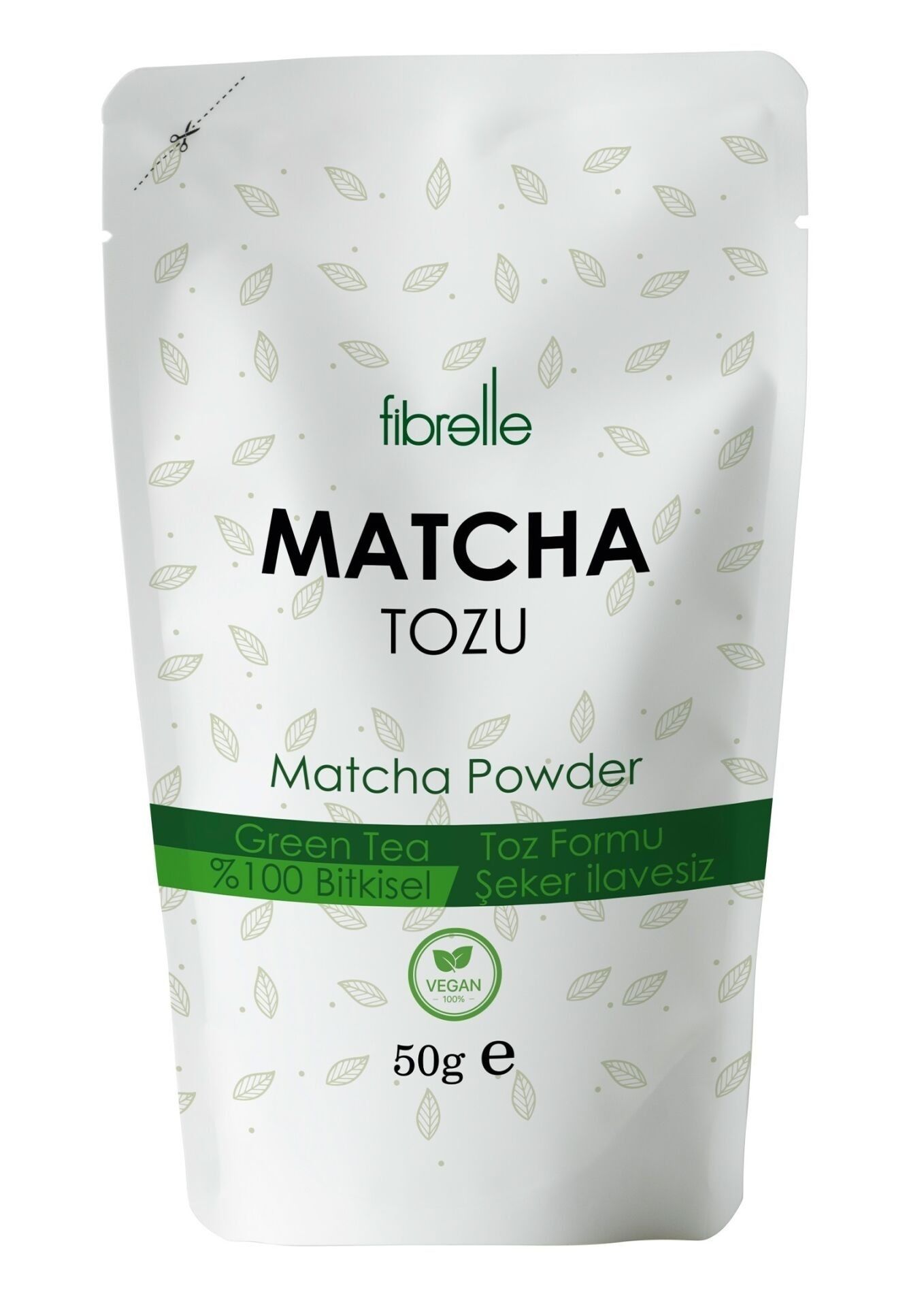 Fibrelle Saf Matcha - 50 g ( Doypak ) Aromasız