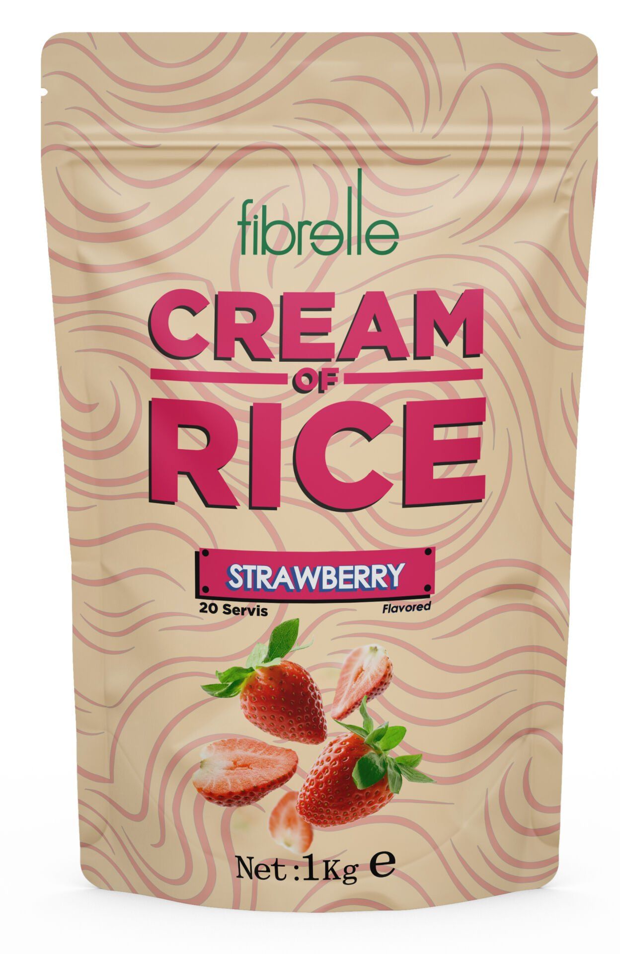 Fibrelle Cream Of Rice - Çilek Aromalı - 1 Kg