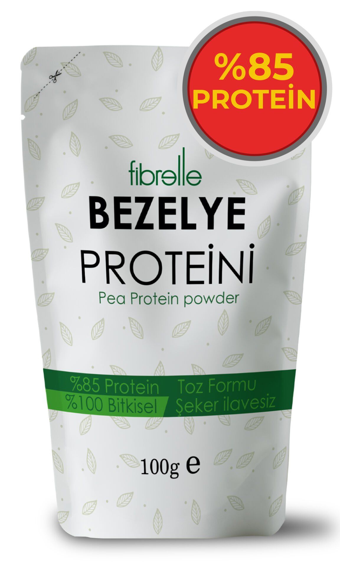 Fibrelle Bezelye Proteini Tozu 100 g