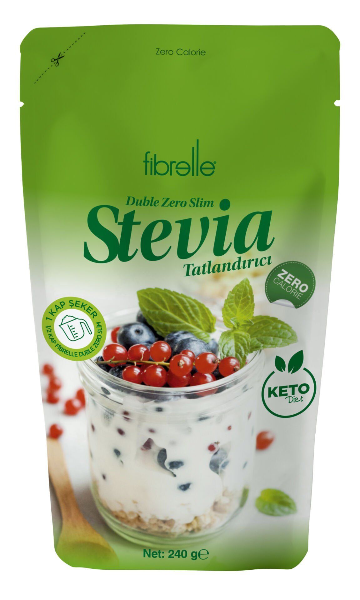 Fibrelle Duble Zero Slim Stevia Sweetener 240 g
