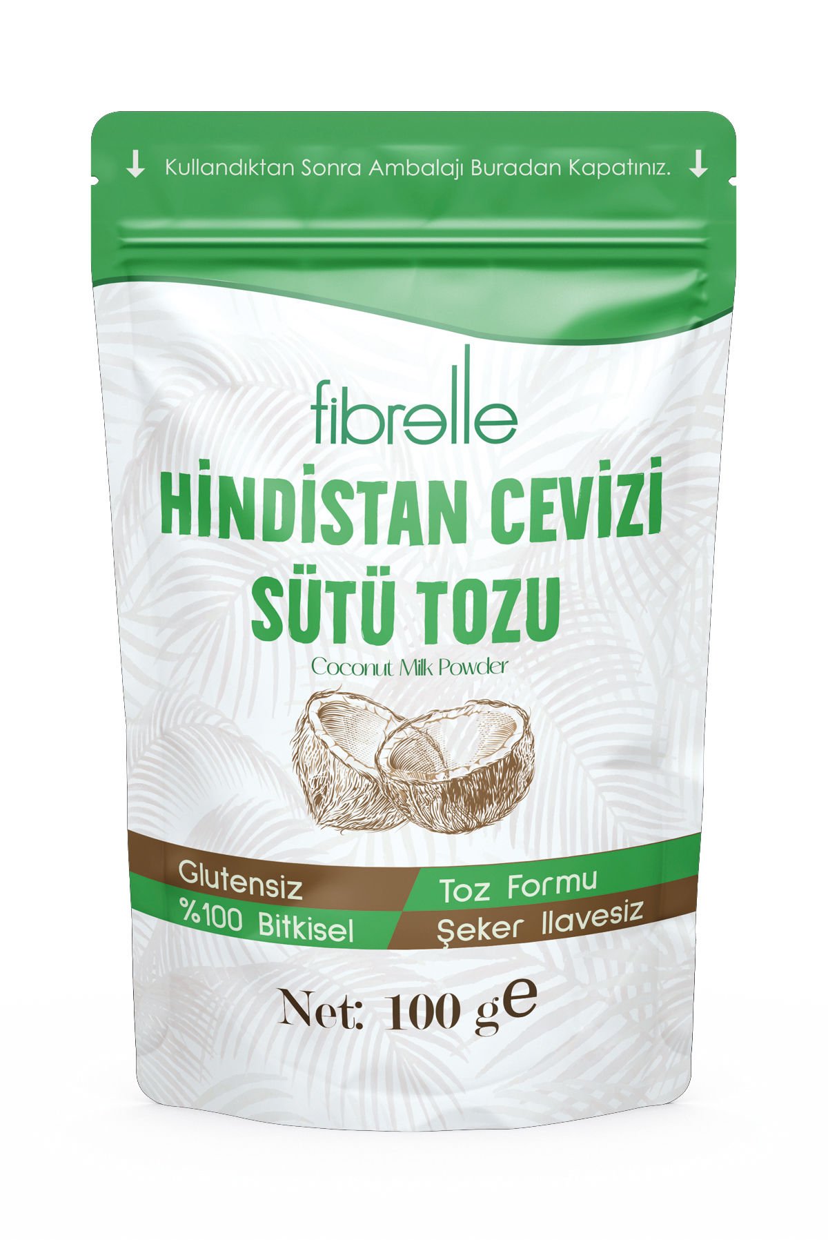 Fibrelle Hindistan Cevizi Sütü Tozu 100gr