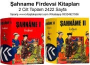 Şahname Firdevsi Kitapları 2 Cilt Toplam 2422 Sayfa