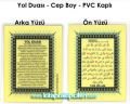 YOL Duası Arapça Türkçe Okunuş ve Anlamı PVC Kapl Cep Boy