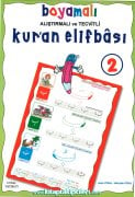 Kuran Elifbası, Boyamalı Alıştırmalı Çıkartmalı ve Tecvidli 2 Renkli Asım Mürşide Uysal