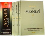 Mesnevi Mevlana Celaleddin Rumi, Prof. Dr. Adnan Karaismailoğlu, Şamua Kağıt 6 Cilt 3 Kitap Toplam 1420 Sayfa