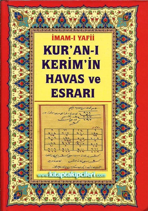 Kuranı Kerim'in Havas ve Esrarı, Havassul Kuran ,İmam-ı Yafii,Küçük Boy Ciltli