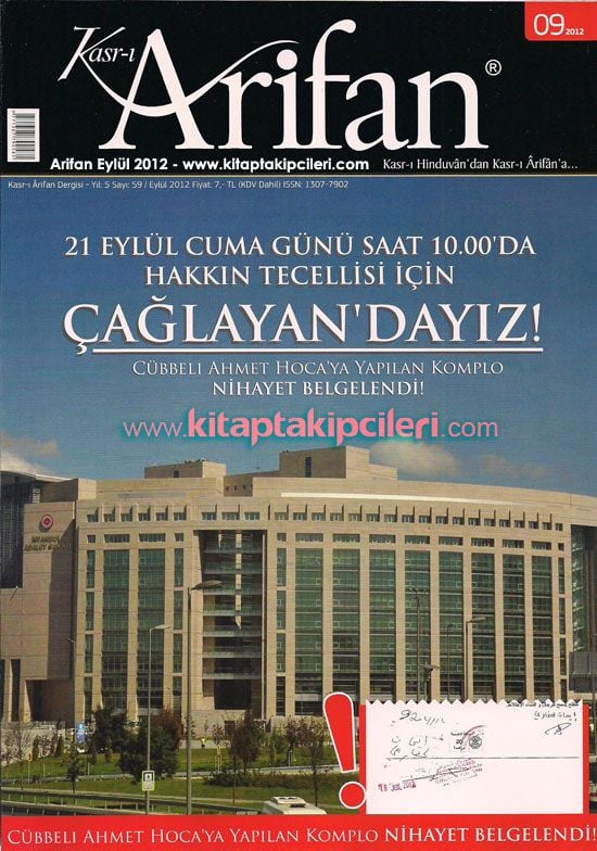 Kasr-ı Arifan Dergisi Eylül 2012 Sayısı