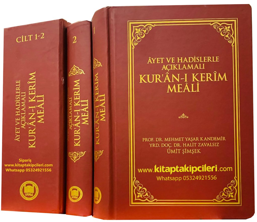 Kuranı Kerim Meali, Ayet Ve Hadislerle Türkçe Açıklamalı, Mehmet Yaşar Kandemir, Halit Zavalsız, Ümit Şimşek, 2 Cilt Kutulu Toplam 2150 Sayfa