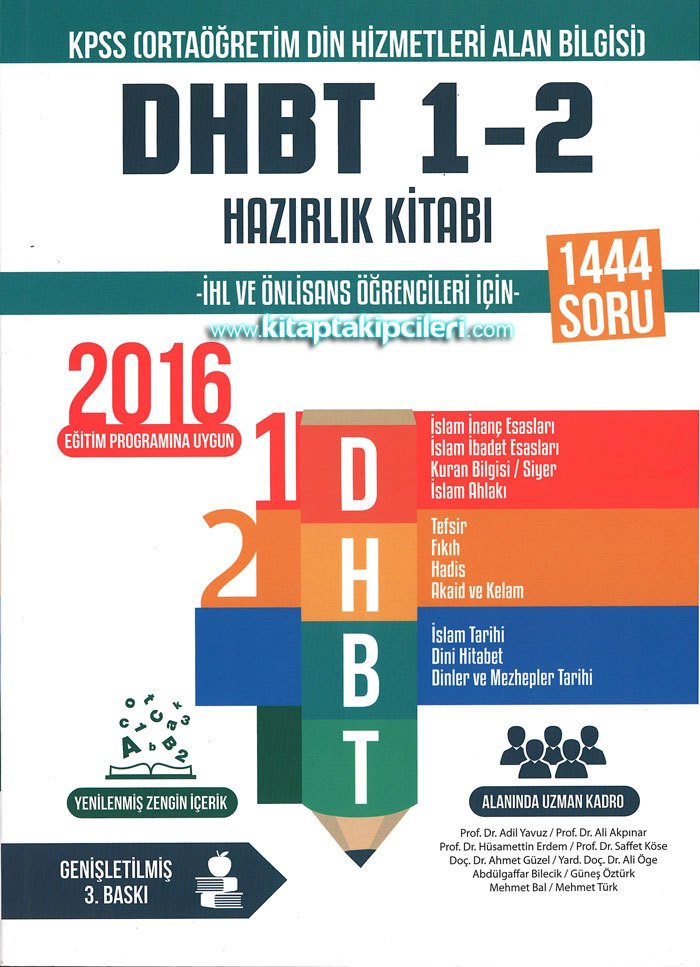 Diyanet DHBT Hazırlık Kitabı, İHL ve ÖNLİSANS Eğitim Programına Uygun