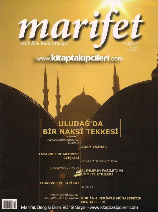 Marifet Dergisi Ekim Zilkade  2012 Sayısı