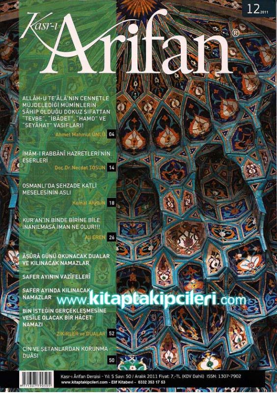 Kasr-ı Arifan Dergisi Aralık 2011 Sayısı