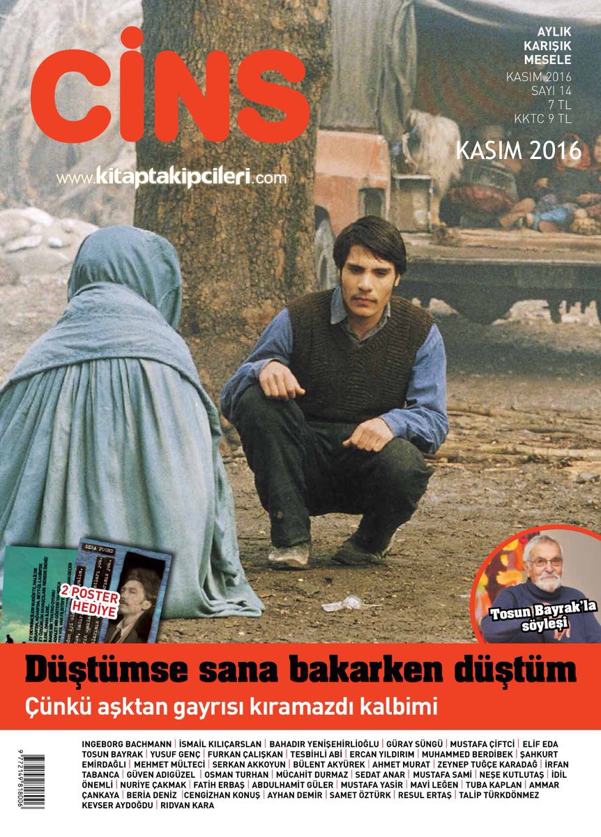 Cins Dergisi KASIM 2016, 2 Poster Hediye