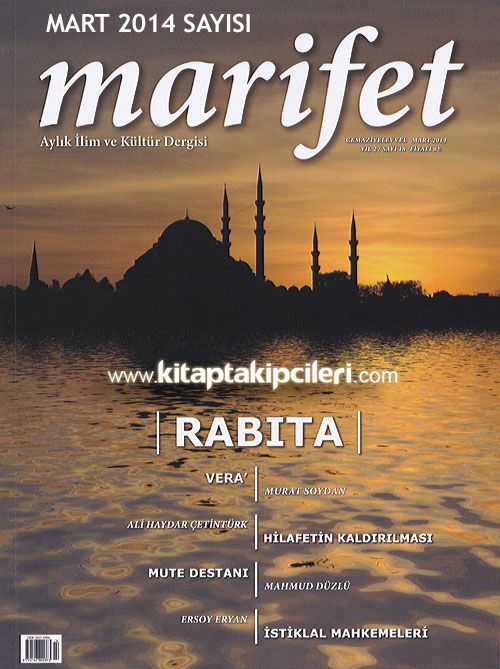 Marifet Dergisi Mart 2014 Cemaziyelevvel Ayı Sayısı