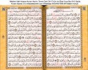 Medine Hatlı Arapça Kuranı Kerim, Termo Deri Cilt 17x24 cm Ebat Orya Boy 610 Sayfa