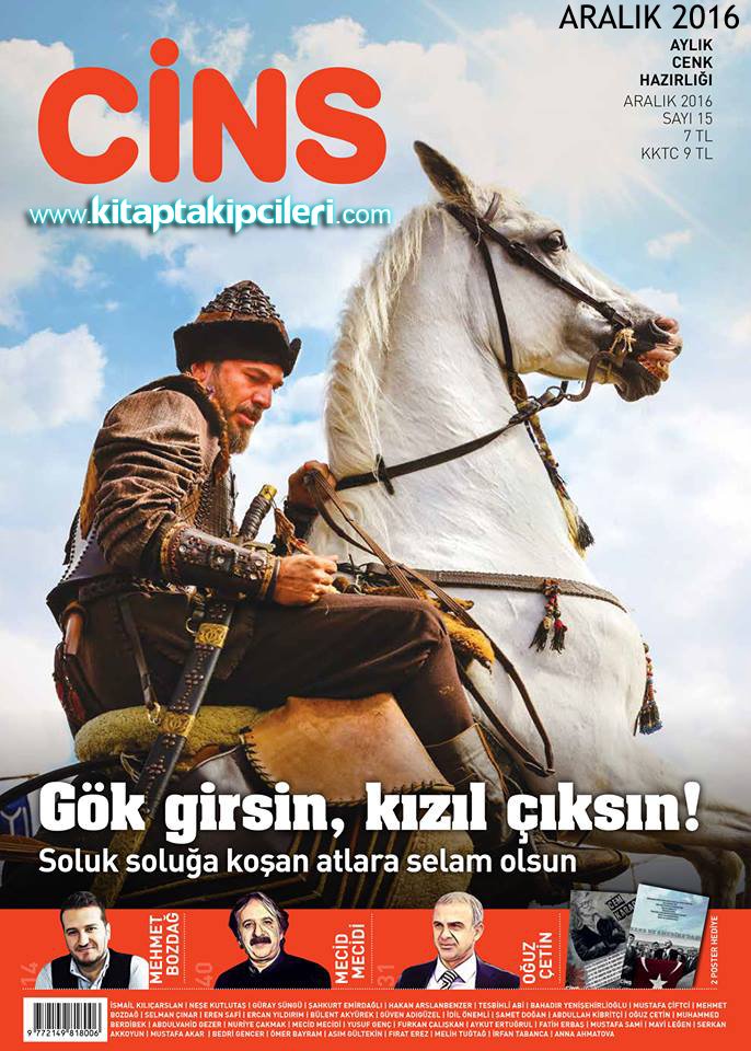 Cins Dergisi ARALIK 2016, Gök Girsin, Kızıl Çıksın! Aylık CENK Hazırlığı, DİRİLİŞ ERTUĞRUL, 2 Poster Hediye