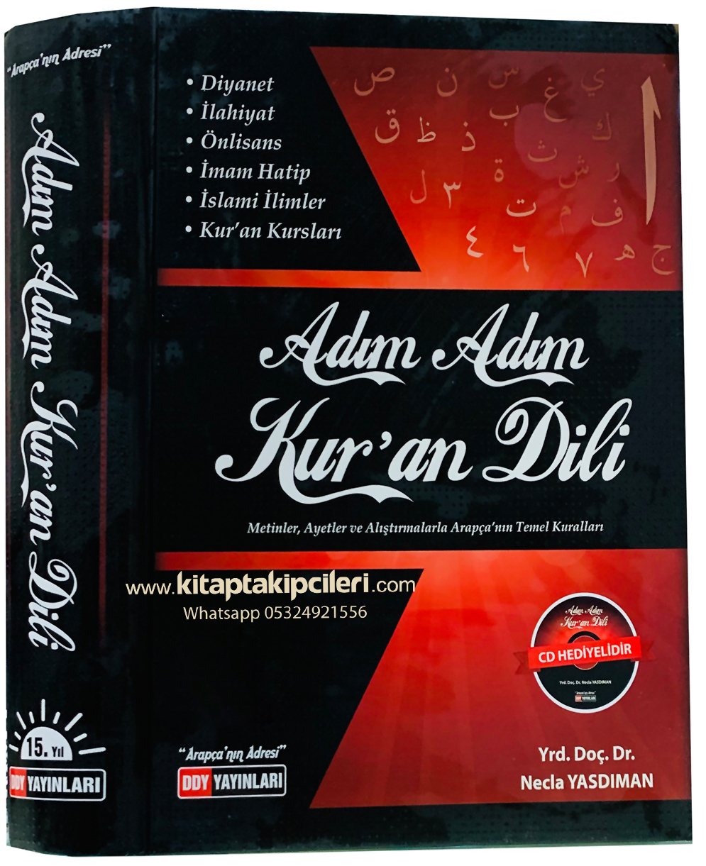 Adım Adım Kuran Dili, Arapçayı Kendi Kendinize de Öğrenebilirsiniz - Dr. Necla Yasdıman, CD İlaveli Büyük Boy Ciltli 800 Sayfa