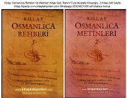 Kolay Osmanlıca Rehberi Ve Metinleri Kitap Seti, Rahmi Tura Mustafa Köseoğlu, 2 Kitap 248 Sayfa