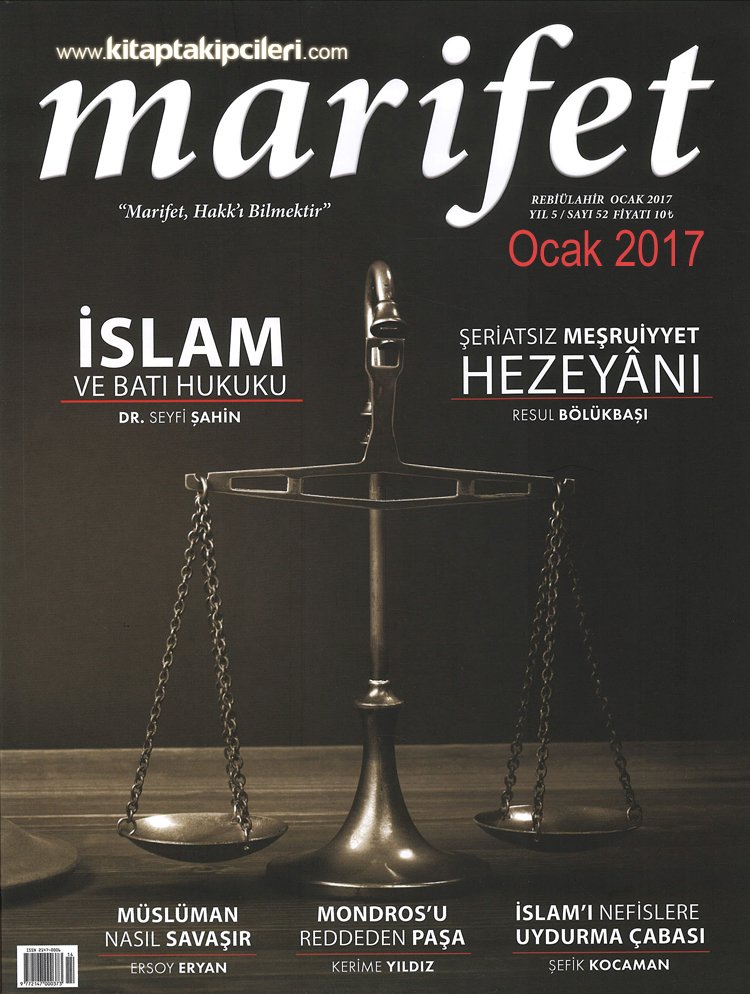 Marifet Dergisi Ocak 2017 Sayısı, İslam Ve Batı Hukuku