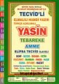 Tecvidli Renkli Yasin ve Sureler Büyük Yazılı Elmalılı Türkçe Açıklamalı Elifba ve Tecvid İlaveli Fihristli Çanta Boy