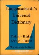 Langensccheidt's Universal Dictionary Turkish Engilish, English Turkish Cep Sözlük 464 Sayfa