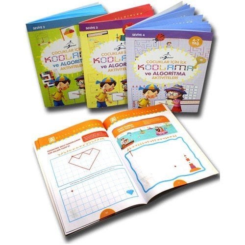 İlk Kodlama ve Algoritma Aktiviteler - 4 Kitap (4+ Yaş)