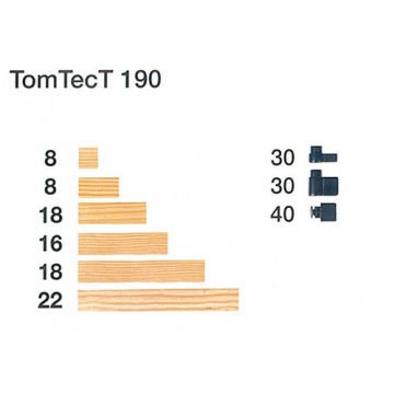 Tomtect 190 Parça Ahşap Eklemli Yapı Blokları