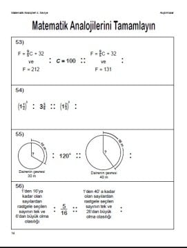 Matematik Analojileri 4. Seviye Kitabı (8 - 9.sınıflar)