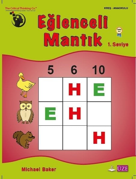 Eğlenceli Mantık 1. Seviye Kitabı (Kreş - Anaokulu)