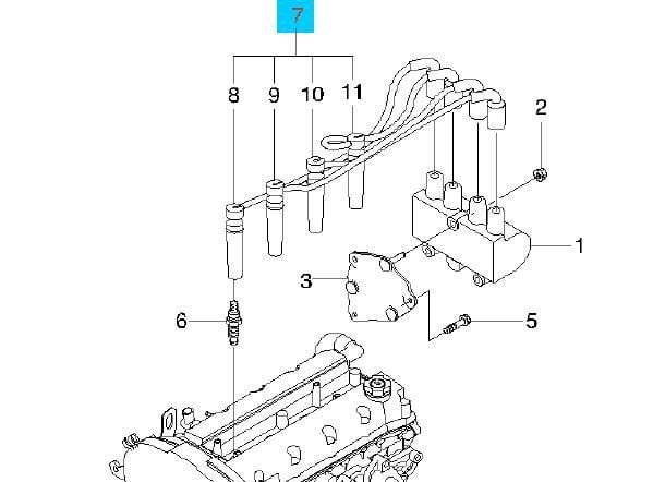 Chevrolet Rezzo 1.6 Buji Kablosu Takımı Muadil