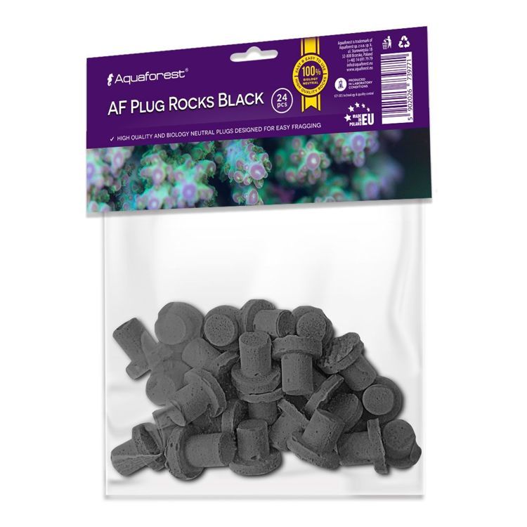 Aquaforest - AF Plug Rocks Black 24 pcs