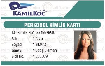 PERSONEL KİMLİK KARTI (PROXİMİTY - MİFARE KART BASKILI) - MATBAA BASKISI - FİRAMAYA ÖZEL TASARIM - 100 ADET KART