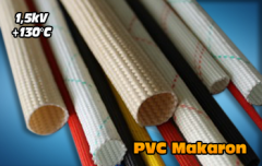 PVC Cam elyaf Makaron - Çap: 4,0mm