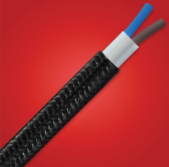 Örgülü Dekoratif Kablo 2X0,50 mm² - Siyah