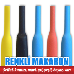 4,8 mm - Renkli ısı ile daralan makaron