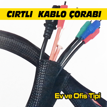 Kablo Toplama Çorabı - Ev ve Ofis Tipi Cırtlı