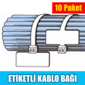 KBE100A - 100mm Etiketli Kablo Bağı