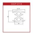DCF013 Silikon derz fitili(27*26mm)