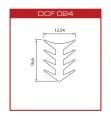 DCF024 Silikon derz fitili(12*17mm)