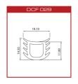 DCF029 Silikon derz fitili(18*12mm)