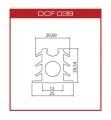 DCF039 Silikon derz fitili(20*20mm)
