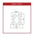 DCF041 Silikon derz fitili(20*22mm)